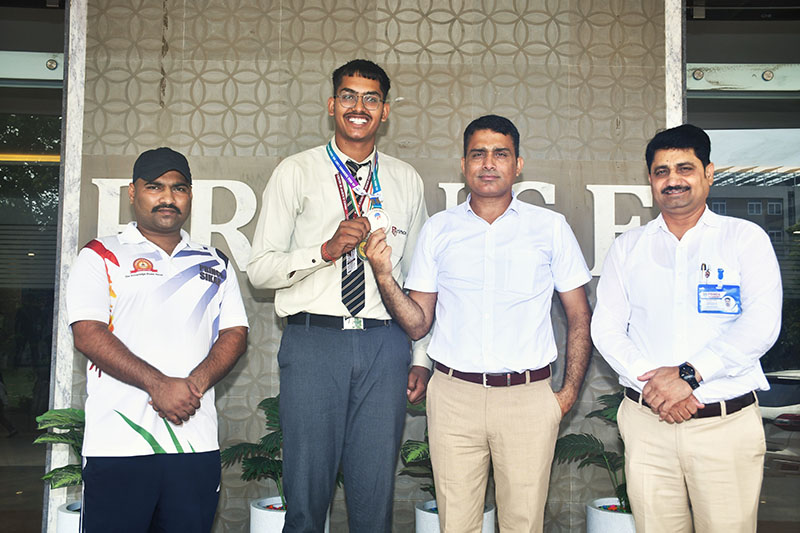 Bhanu Pratap Singh won Silver Medal in State Level Kickboxing Tournament.
