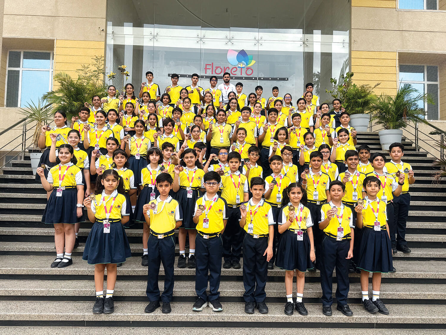 Floreto won 88 Medals in National Level Robotics & Coding Competition.
